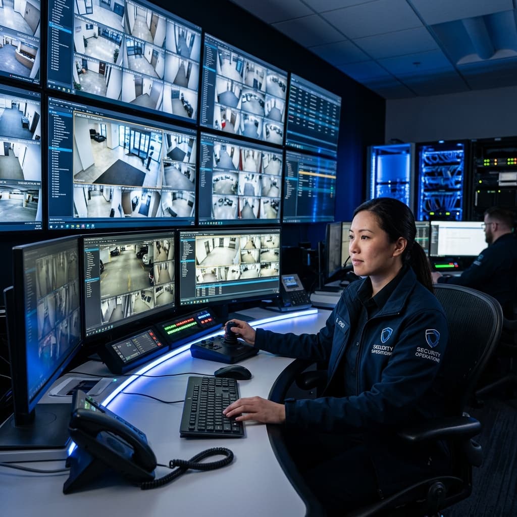 Installation professionnelle de vidéosurveillance
