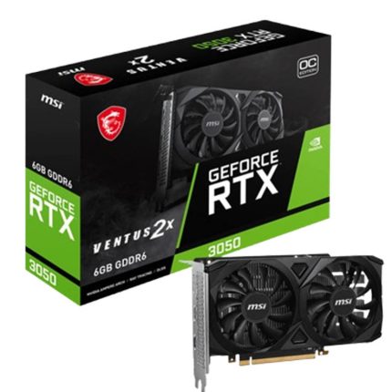 Carte Graphique Gaming MSI GeForce RTX 3050 Ventus 2X 6Go OC En Tunisie