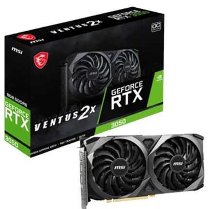 Carte Graphique Gaming MSI GeForce RTX 3050 Ventus 2X 8Go OC En Tunisie