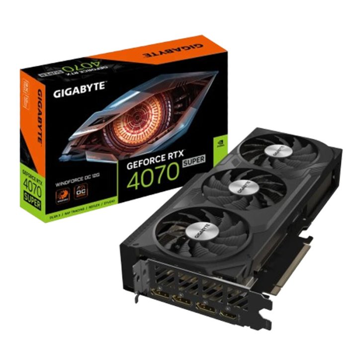 Carte Graphique Gigabyte GeForce RTX 4070 Super Windforce OC 12Go GDDR6X En Tunisie