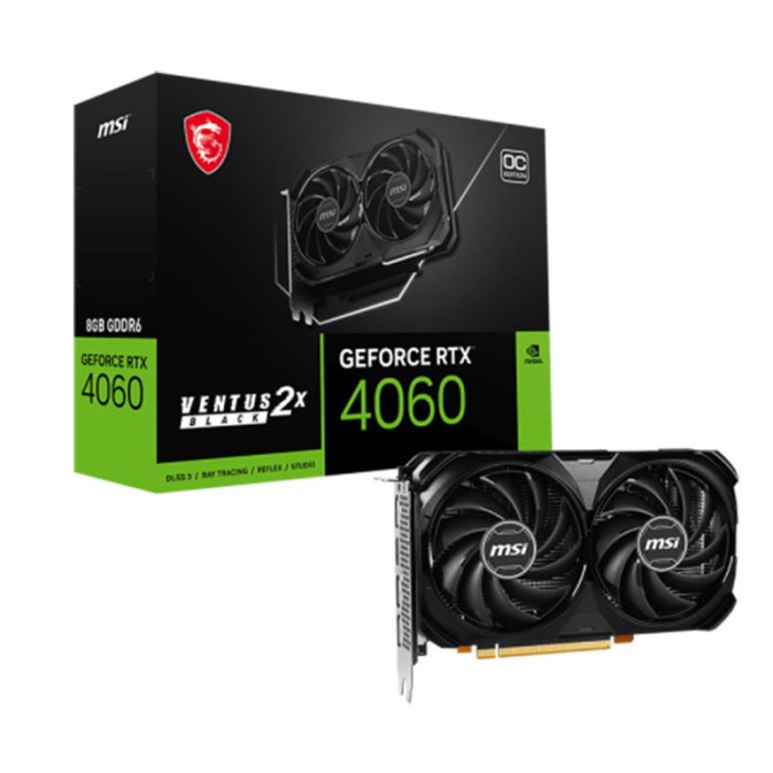 Carte Graphique MSI GeForce RTX 4060 Ventus 2X Black En Tunisie